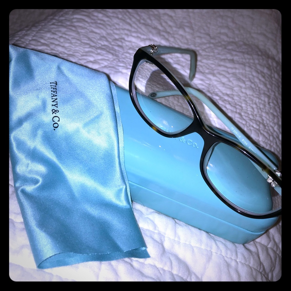 Elegant Tiffany & Co. Tortoise Blue Eyeglasses